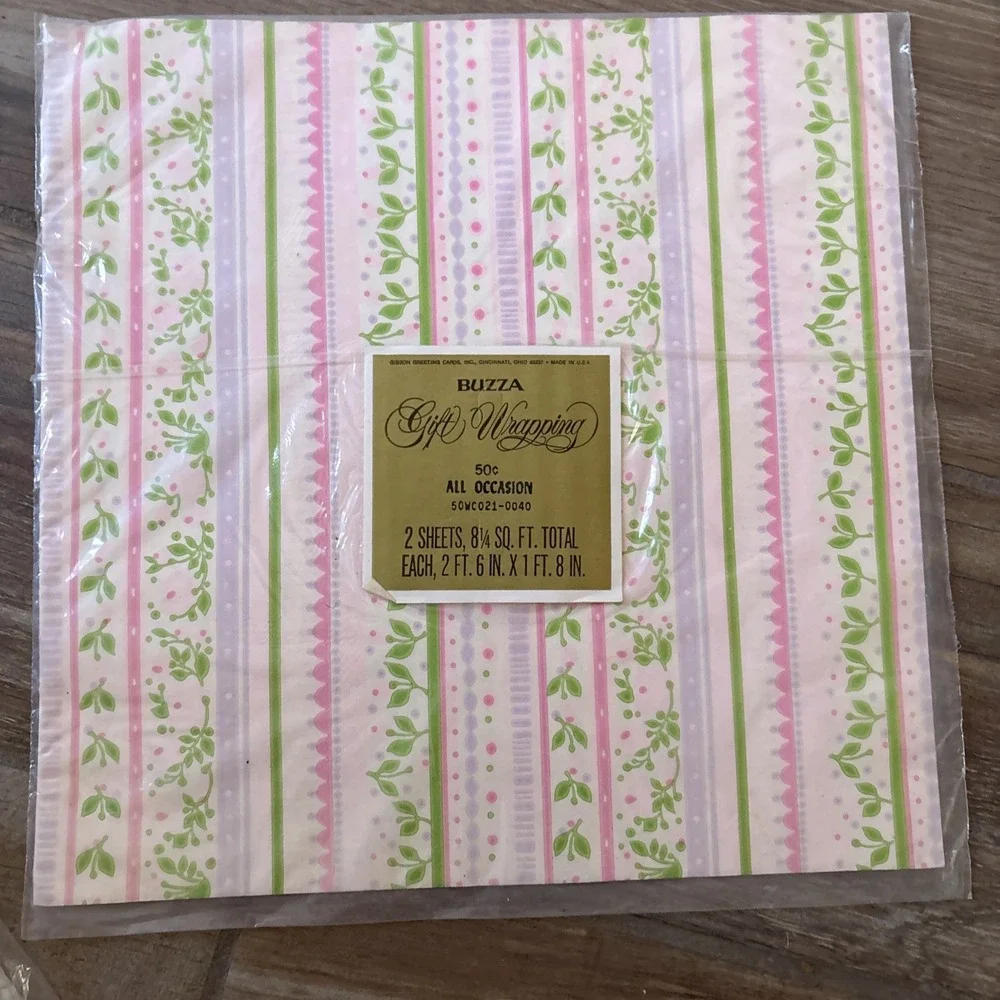 Vintage Hallmark Betsey Clark Children Buzza Wrapping Paper 2 Sheets USA Made